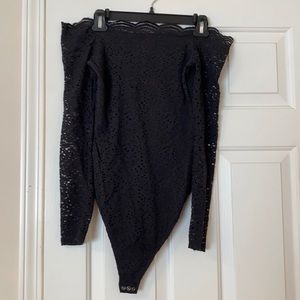 Black Hollister lace strapless bodysuit size S